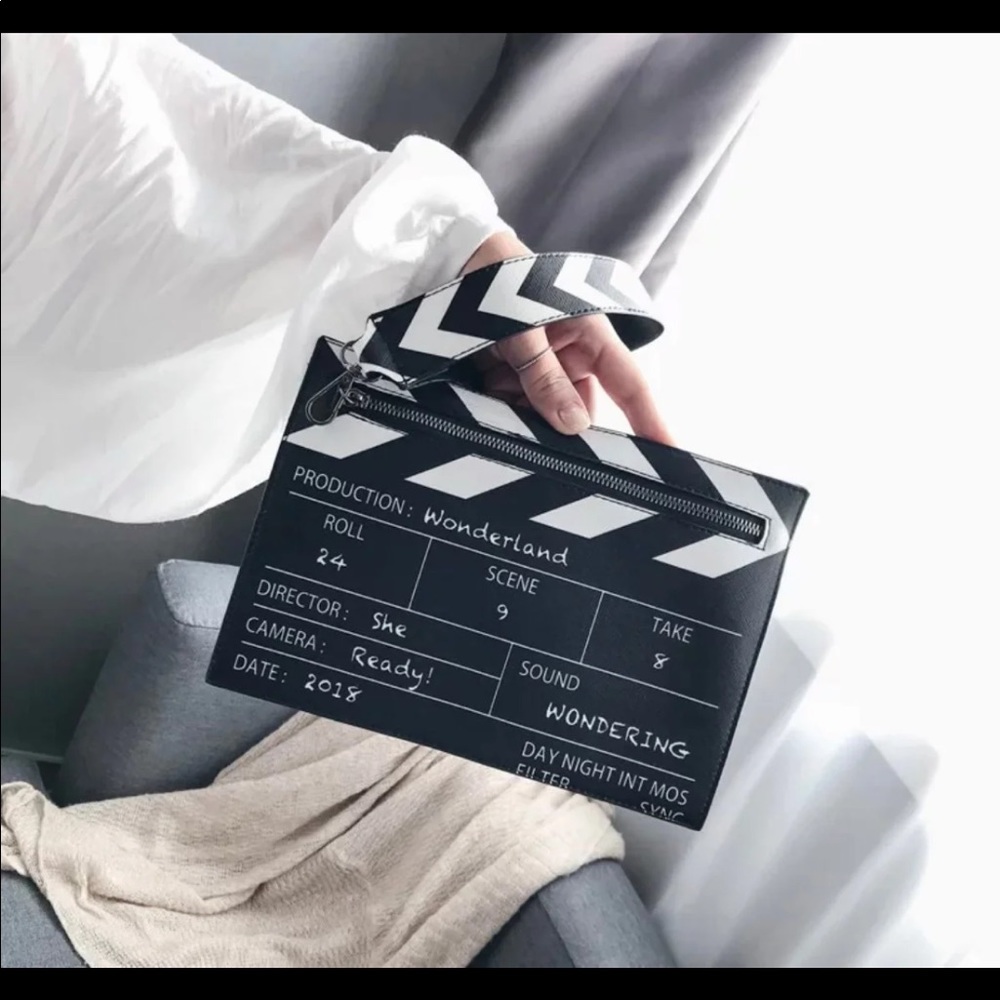 New Black crossbody/clutch film handbag